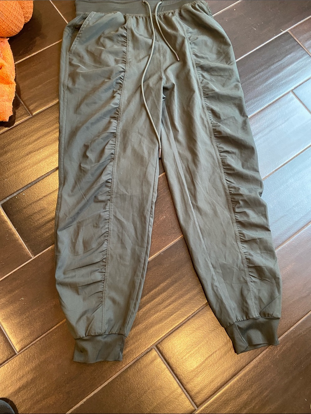 Mono B Olive Green Jogger Pants with Drawstring size medium